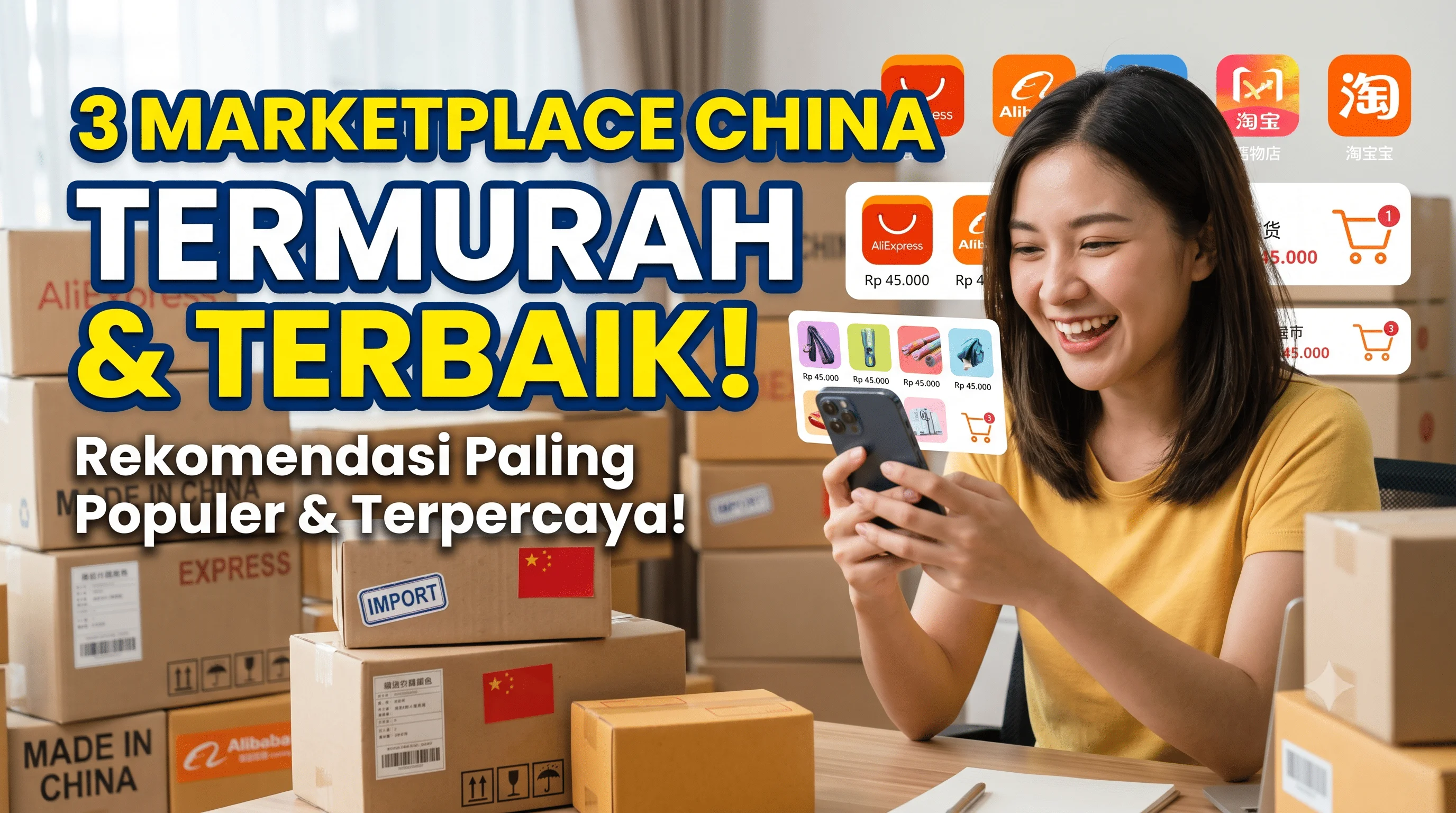 Rekomendasi 3 Marketplace China Termurah dan Terbaik – Toko Online China Termurah